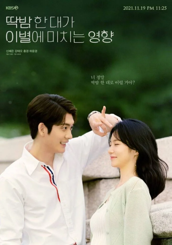 Kdrama Effect of a finger flick on a break up kbs drama special 2022 poster