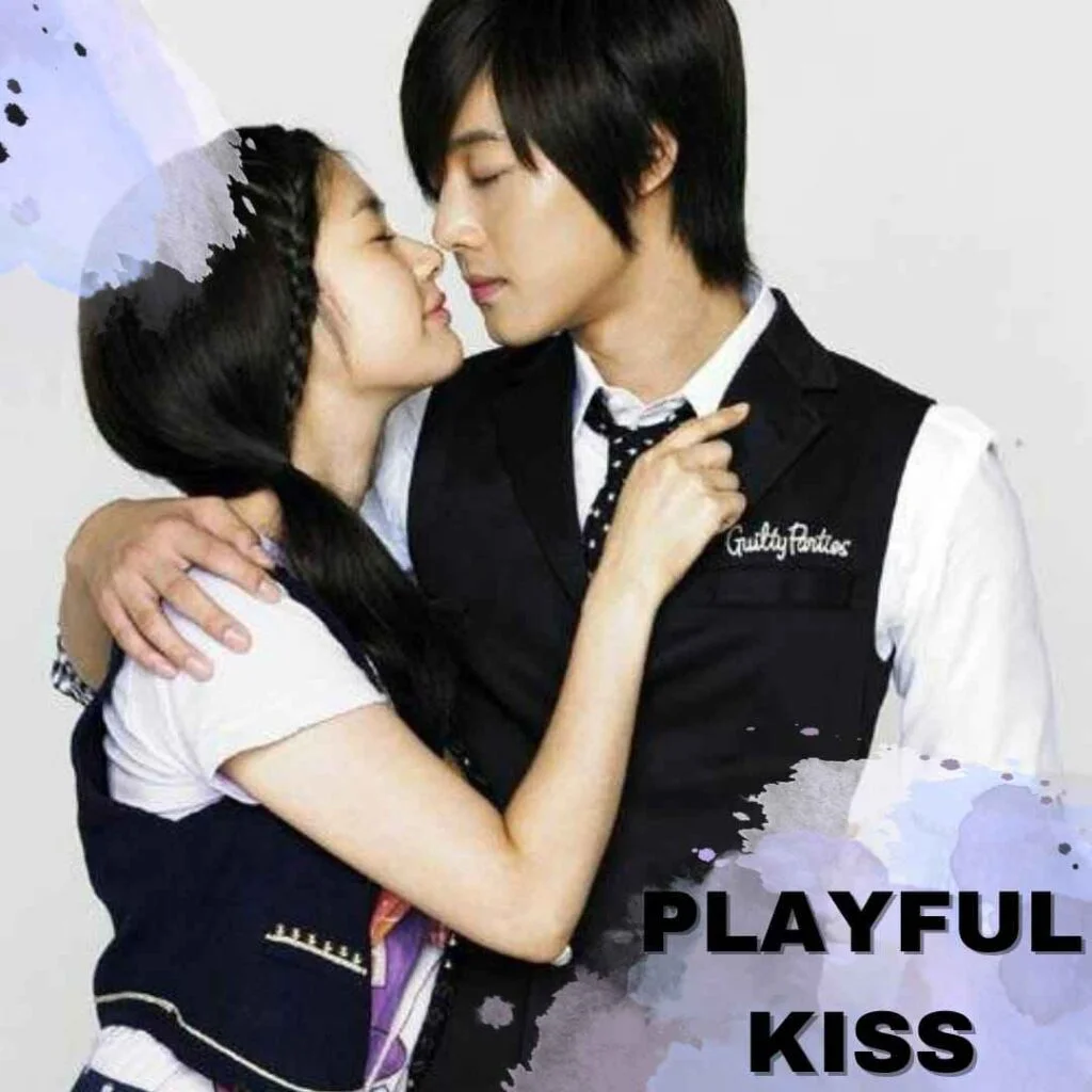 Playful kiss 