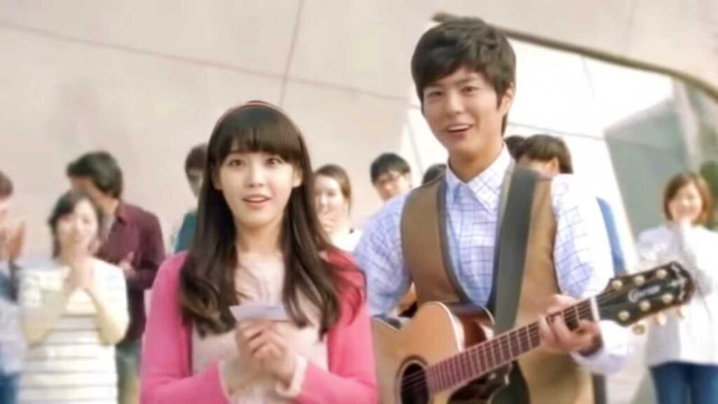 iu and park bo gum commercial