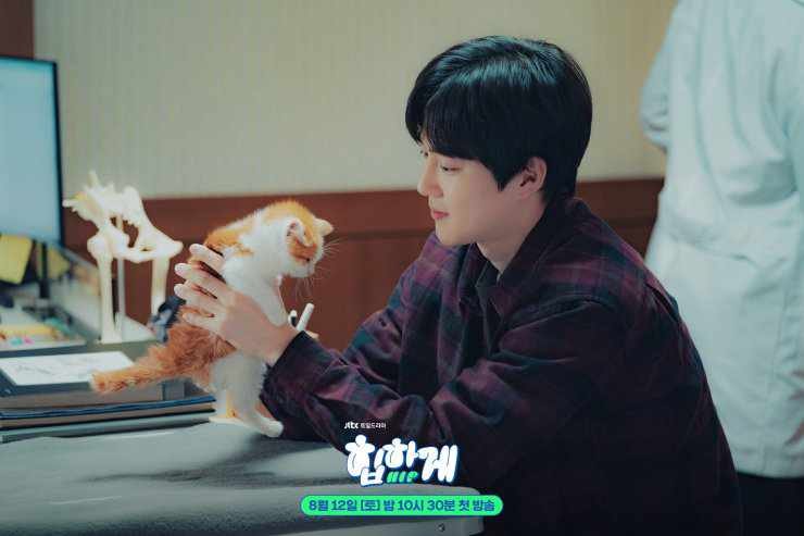 Exo Suho cute drama scene with cat 