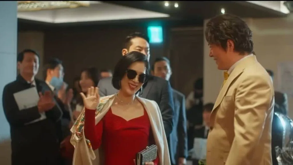 Choi Hwa Ran red dress in drama parole officer 2024