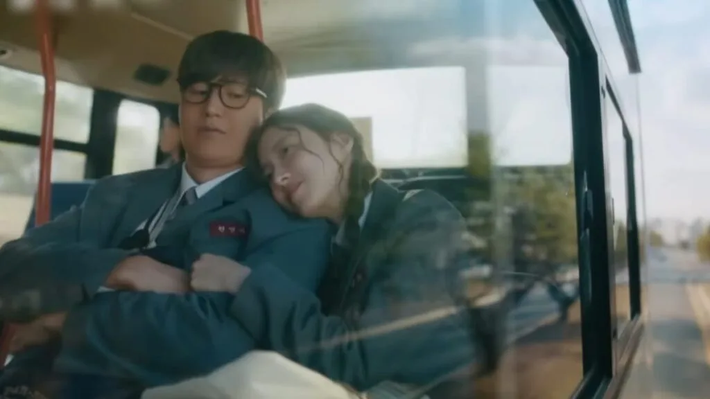na in woo and lee Se Young high school scene in motel california