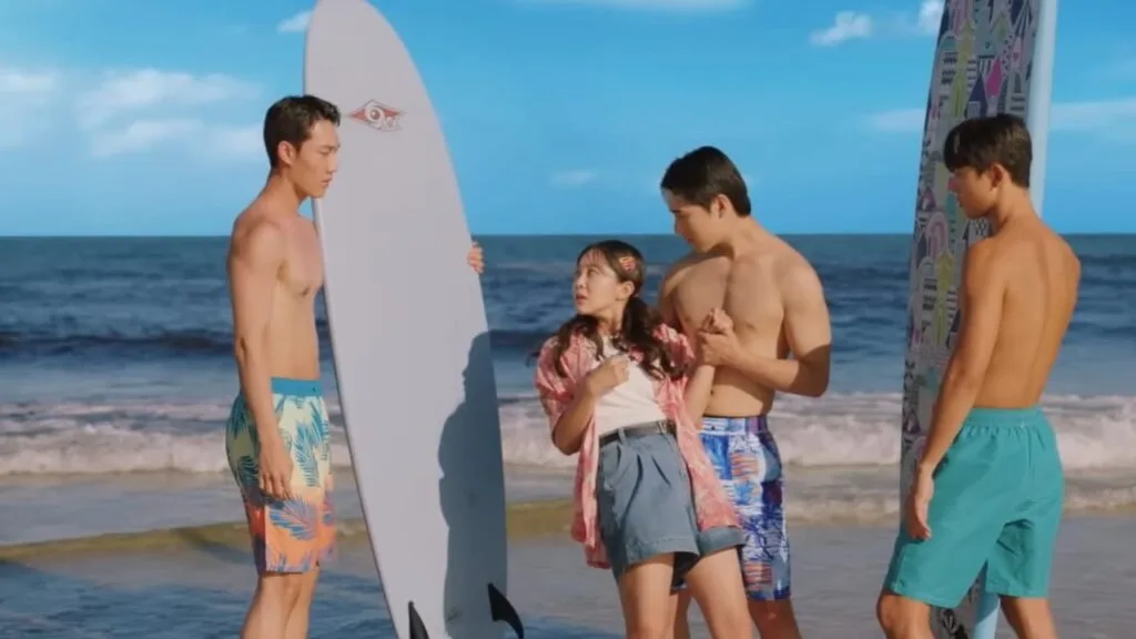 Lee Ong Ju funny scene with boys at the beach potato lab