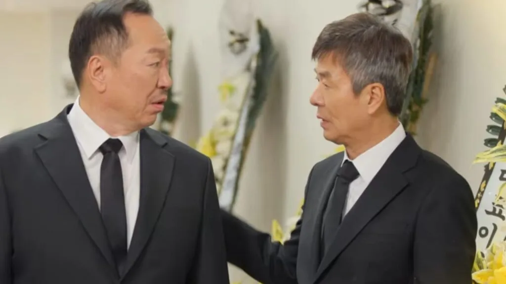 two Korean old men in a drama