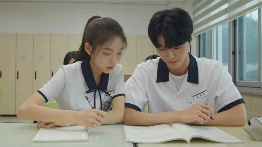 High School Couple studying together drama First love 2025