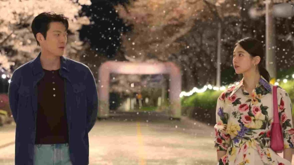 Kim Woo Bin and Bae Suzy snowfall scene genie make a wish