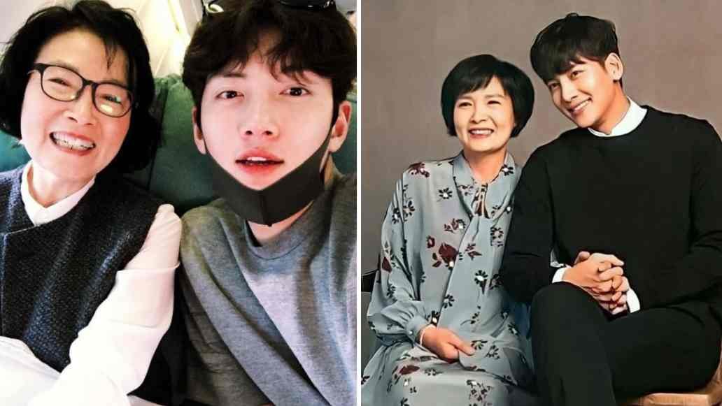 Ji Chang Wook with his mother